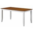 Bowery Hill 6-Piece Farmhouse Wood Dining Set in Cream/Honey Oak