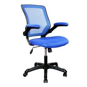 bowery hill mesh task office chair in blue