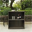 Bowery Hill 3 Piece Wicker Patio Pub Set
