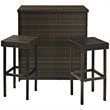 Bowery Hill 3 Piece Wicker Patio Pub Set