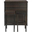 Bowery Hill 3 Piece Wicker Patio Pub Set