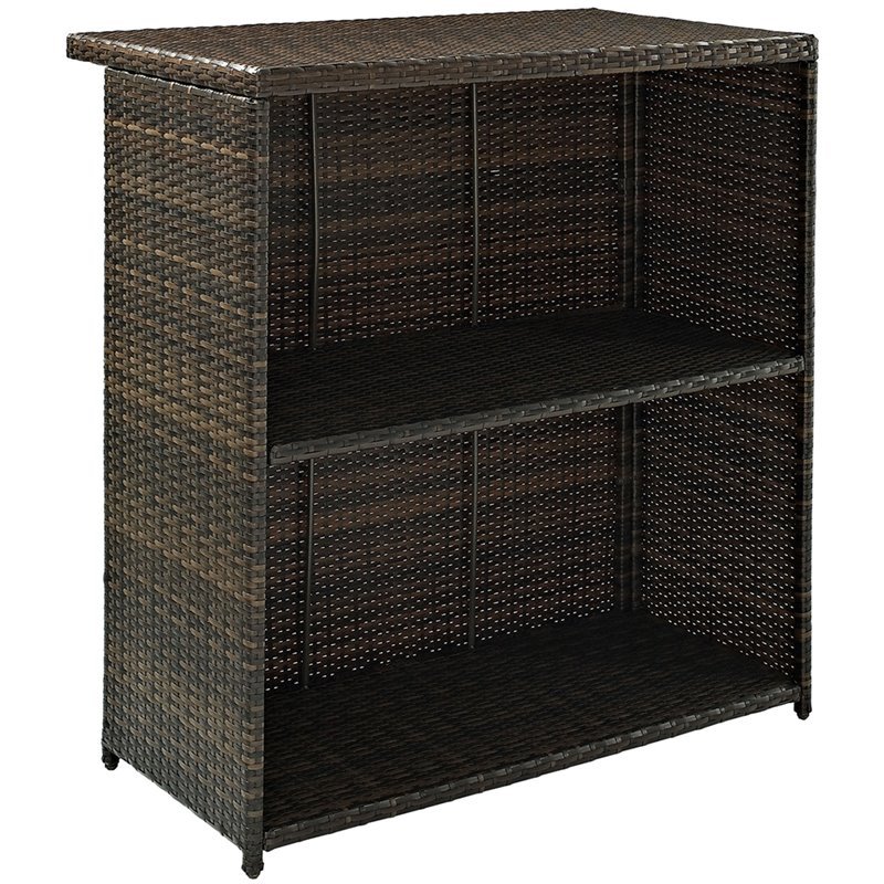 Bowery Hill 3 Piece Wicker Patio Pub Set