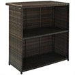 Bowery Hill 3 Piece Wicker Patio Pub Set