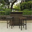 Bowery Hill 3 Piece Wicker Patio Pub Set