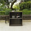 Bowery Hill 3 Piece Wicker Patio Pub Set