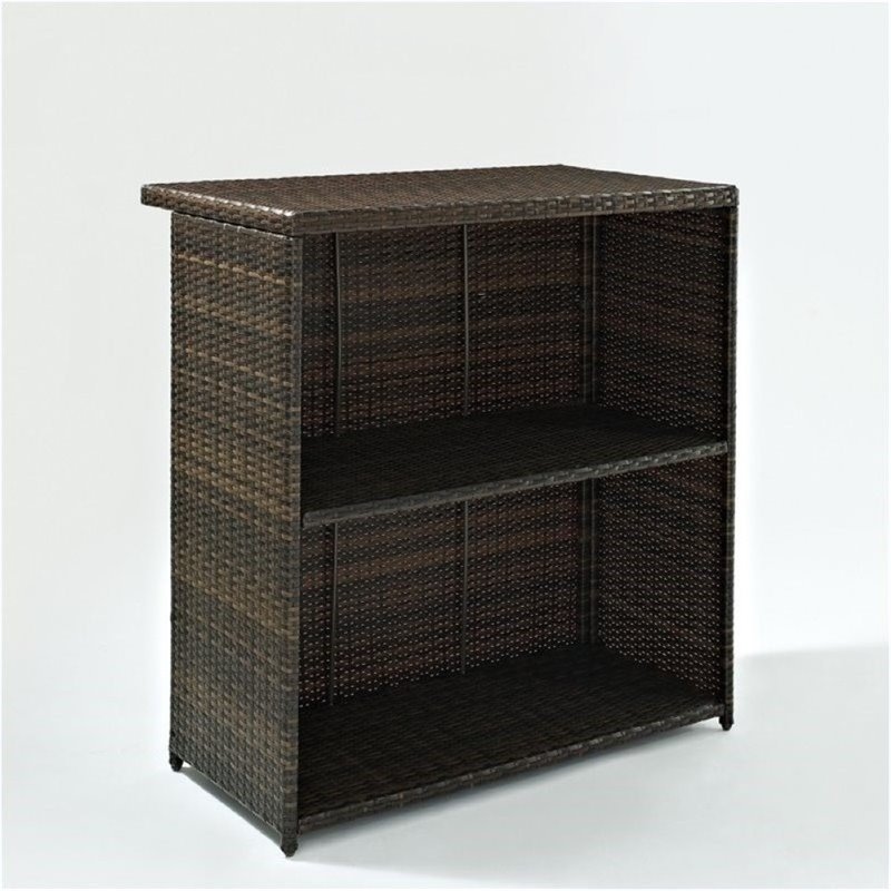 Bowery Hill 3 Piece Wicker Patio Pub Set
