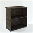 Bowery Hill 3 Piece Wicker Patio Pub Set