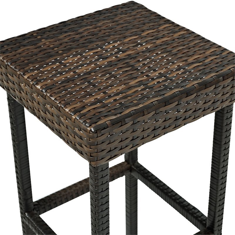 Bowery Hill 3 Piece Wicker Patio Pub Set