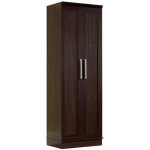 Bowery Hill Traditional 71&quotH Engineered Wood Storage Cabinet in Dakota Oak
