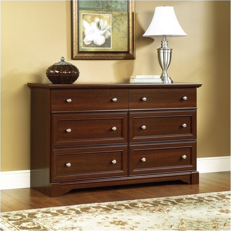 Drawer Cherry Wood Dressers, Extra Long Dresser With Deep Drawers