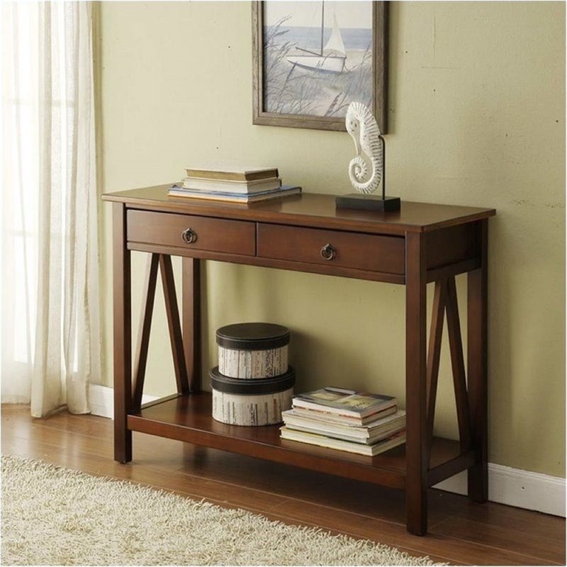Bowery Hill Console Table in Antique Tobacco