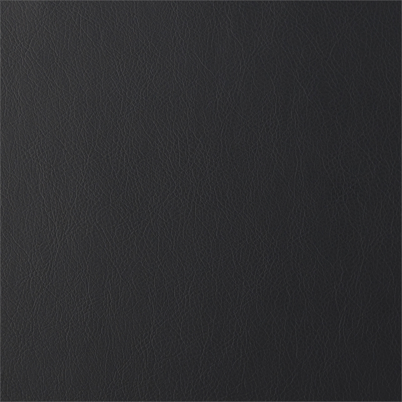 Bowery Hill Adjustable Height Modern Faux Leather Office Chair in Black