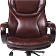 Bowery Hill Bonded Leather Executive Office Chair in Brown