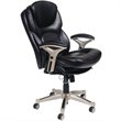Bowery Hill Bonded Leather Office Chair in Black