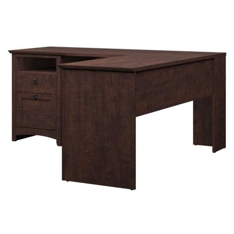 Bowery Hill 60 L Shaped Desk In Madison Cherry For Sale Online Ebay