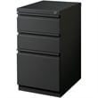 Bowery Hill 3-Drawer Modern Metal Mobile Pedestal Filing Cabinet in Charcoal