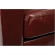 Bowery Hill 18.75'' Modern Faux Leather Upholstered Club Chair in Red
