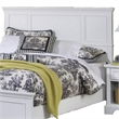 Bowery Hill Traditional Wood King Panel Headboard in Off White