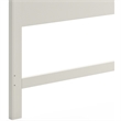 Bowery Hill Traditional Wood King Panel Headboard in Off White