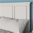 Bowery Hill Traditional Wood King Panel Headboard in Off White