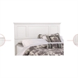 Bowery Hill Traditional Wood King Panel Headboard in Off White