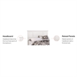 Bowery Hill Traditional Wood King Panel Headboard in Off White
