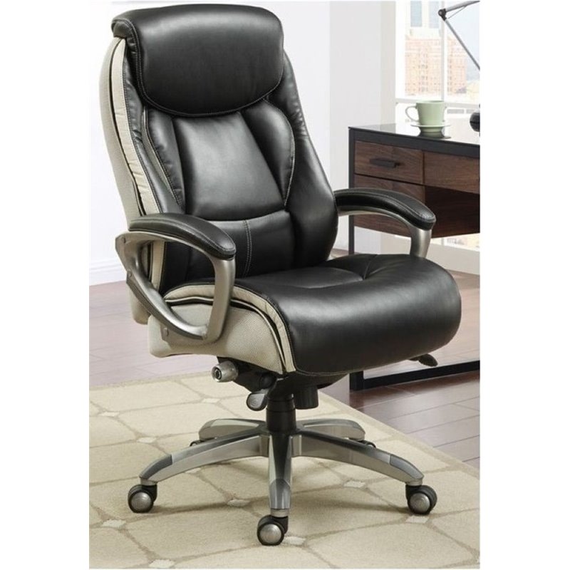 Details About Bowery Hill Ergonomic Leather Executive Office Chair In Black