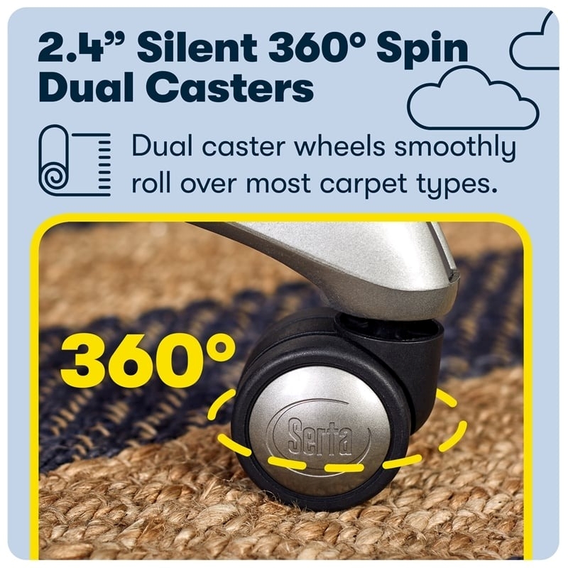 Bowery Hill Faux Leather Executive Office Chair with Smart Layers in Black