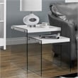 Bowery Hill 2 Piece Nesting Table Set in Glossy White