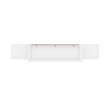 Bowery Hill Queen Size Murphy Bed in Wood with Shelves in White - Easy Assembly