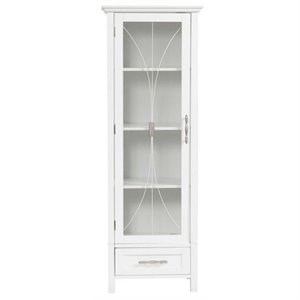 bowery hill 1 door linen cabinet in white