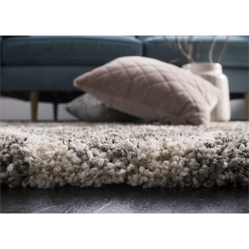 Bowery Hill 9' x 12' Shag Rug in Gray