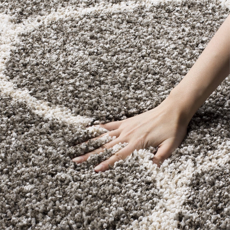 Bowery Hill 9' x 12' Shag Rug in Gray