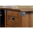Bowery Hill Contemporary Wood L-Shaped Computer Desk in Washington Cherry