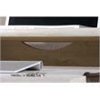 Bowery Hill Contemporary Solid Wood Computer Desk in Chalked Chestnut