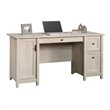 Bowery Hill Contemporary Solid Wood Computer Desk in Chalked Chestnut