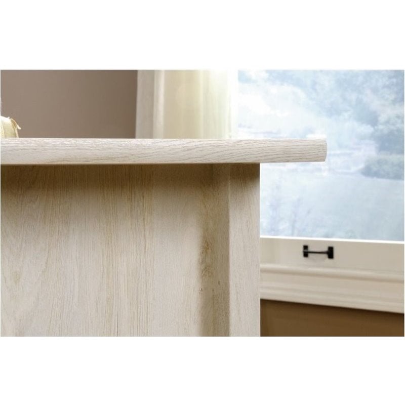 Bowery Hill Engineered Wood 4-Drawers Office Computer Desk in Chalked Chestnut