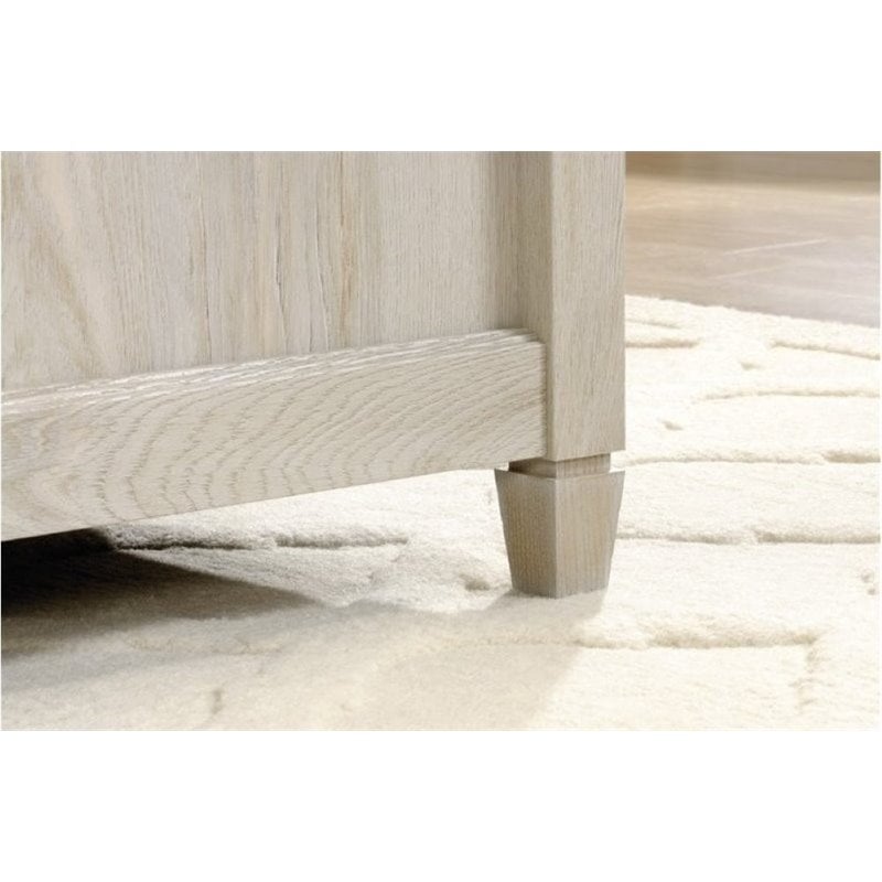 Bowery Hill Engineered Wood 4-Drawers Office Computer Desk in Chalked Chestnut