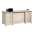 Bowery Hill Engineered Wood 4-Drawers Office Computer Desk in Chalked Chestnut