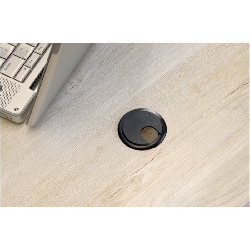 Bowery Hill Engineered Wood 4-Drawers Office Computer Desk in Chalked Chestnut