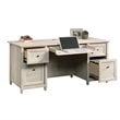 Bowery Hill Engineered Wood 4-Drawers Office Computer Desk in Chalked Chestnut
