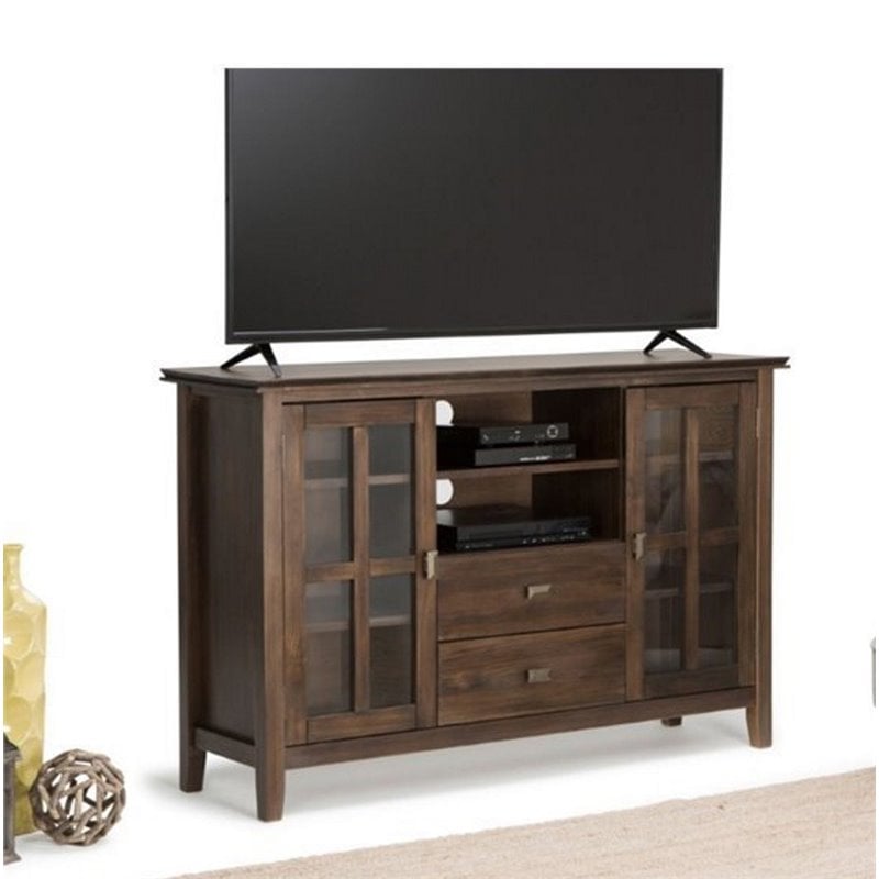 Bowery Hill Transitional Wood TV Stand for TVs up to 53