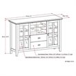 Bowery Hill Transitional Wood TV Stand for TVs up to 53