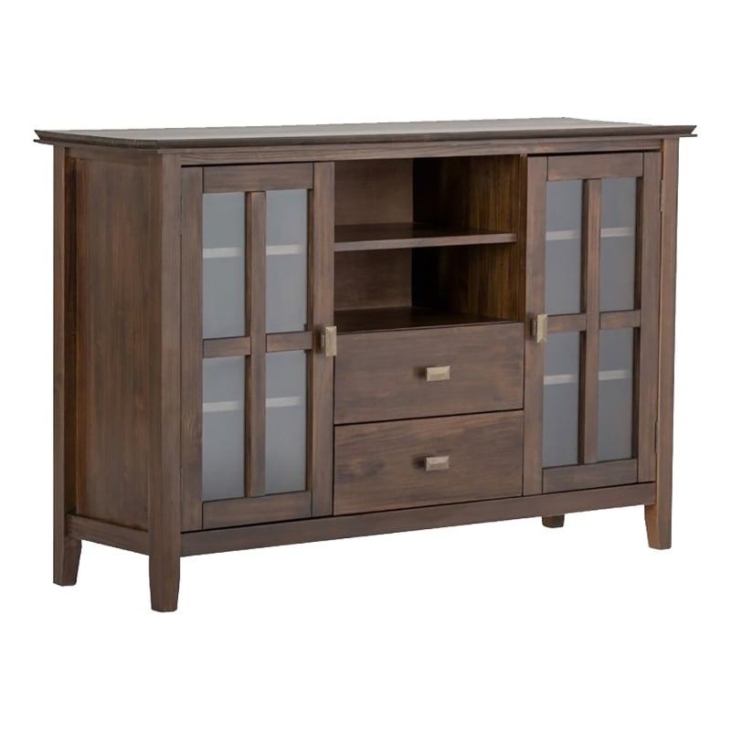 Bowery Hill Transitional Wood TV Stand for TVs up to 53
