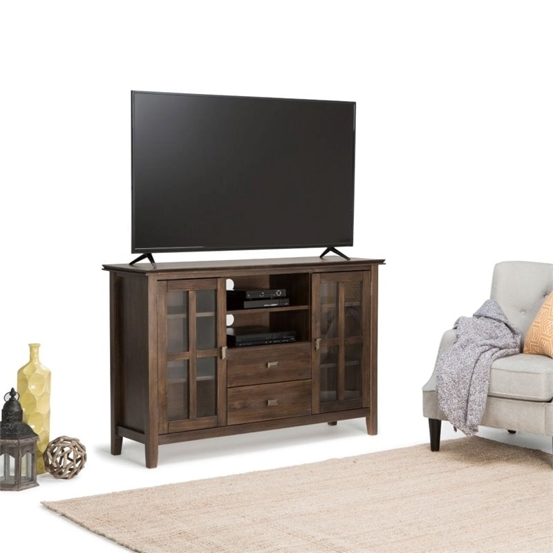 Bowery Hill Transitional Wood TV Stand for TVs up to 53