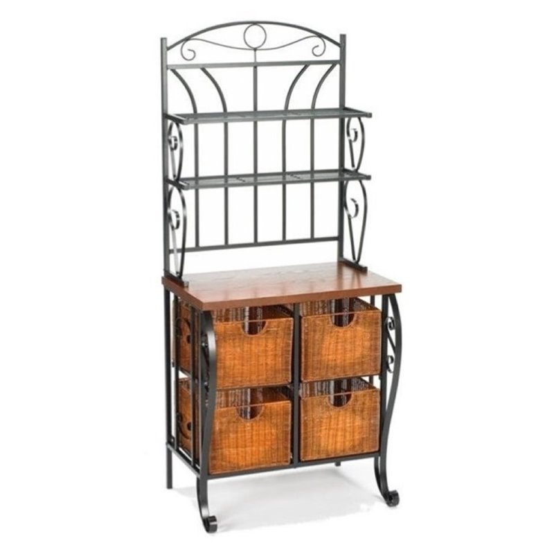 Bowery Hill Storage Bakers Rack Bh 10245