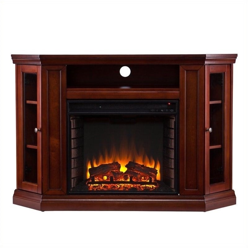 Bowery Hill Modern Wood Media Electric Fireplace for TVs up to 48