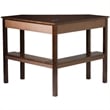 Bowery Hill Transitional Wood Corner Computer Desk in Rich Espresso