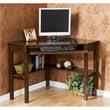 Bowery Hill Transitional Wood Corner Computer Desk in Rich Espresso