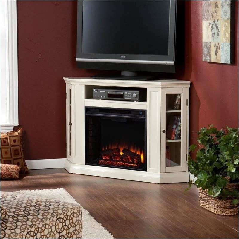 Bowery Hill Traditional Wood Electric Fireplace Stand for TVs up to 48